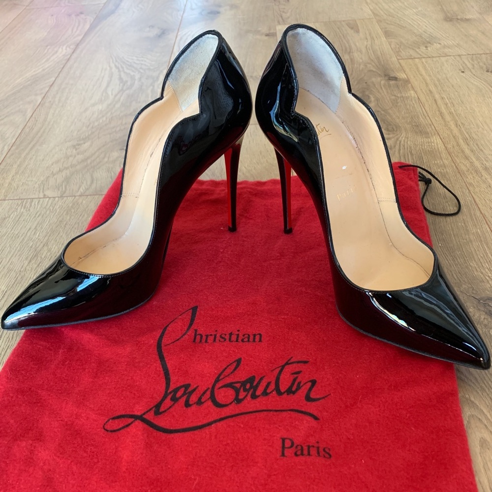 Christian Louboutin Black Patent Leather Heels